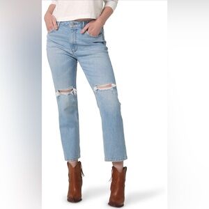 Wrangler Women’s High Rise Rodeo Straight Leg Crop Jeans Size 12